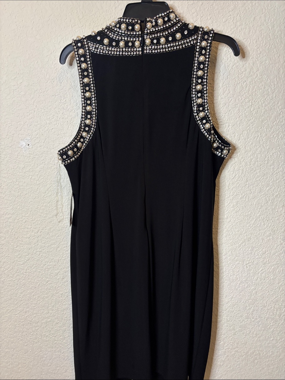 MSK Black Beaded High-Neck Sleeveless Dress - Picture 7 of 8